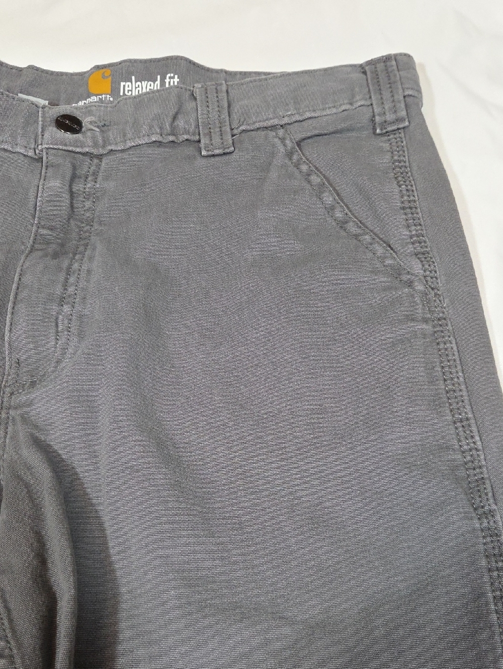 Carhartt Relaxed Fit Gray Mens Cargo Shorts Size 36 - Picture 2 of 12
